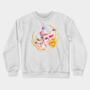 X Cat Monster Digital Crewneck Sweatshirt